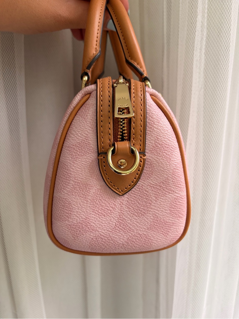 Coach Powder Pink Mini Rowan - Picture 5 of 8